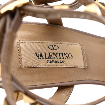 Valentino Garavani Patent Nappa Rockstud Ankle Strap 65mm Pumps 36.5 Rosso Valentino Poudre 6 of 10