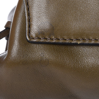 Burberry Calfskin Large Studded Padlock Shoulder Bag Khaki 9 of 16