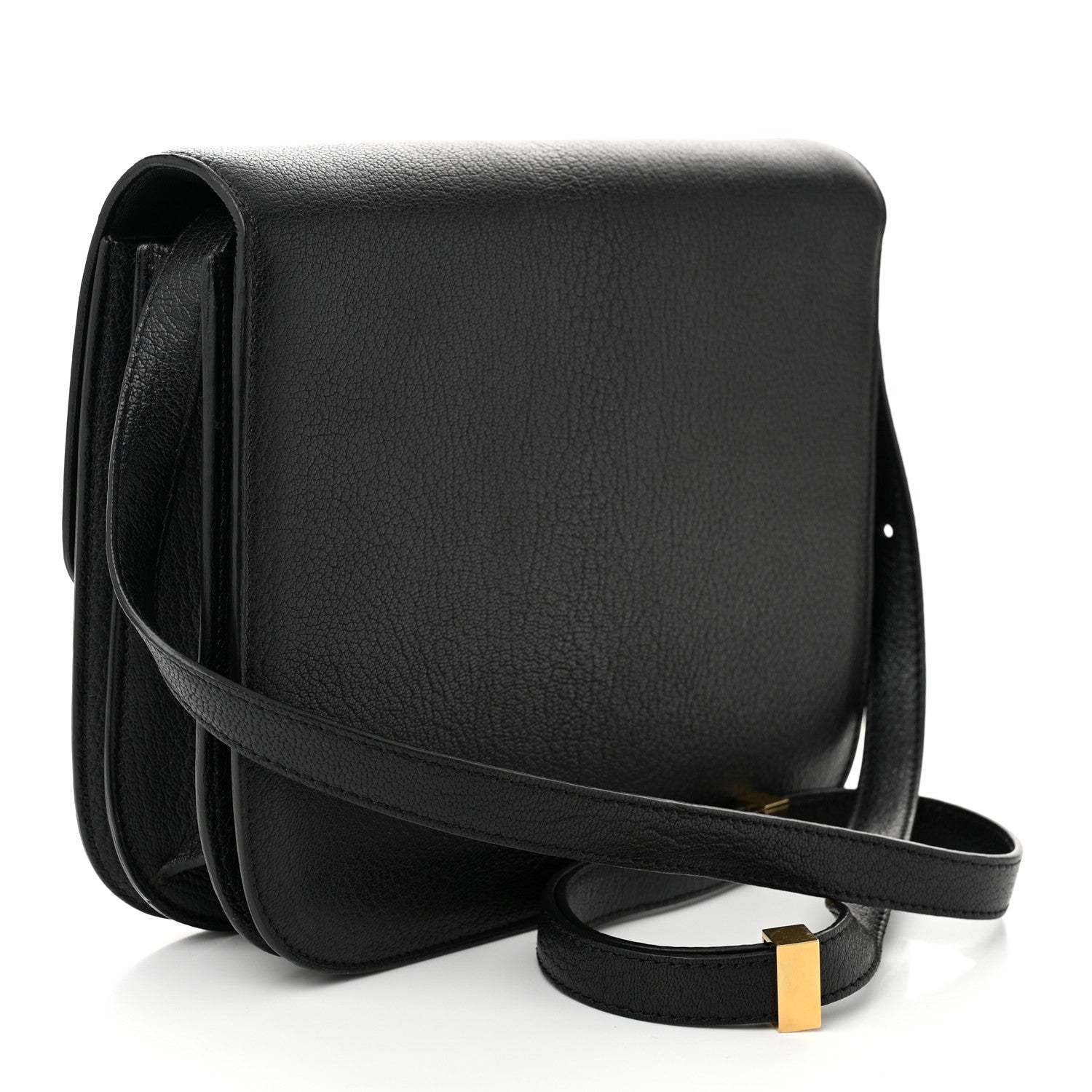 Celine Goatskin Medium Classic Box Flap Bag Black 3 of 10
