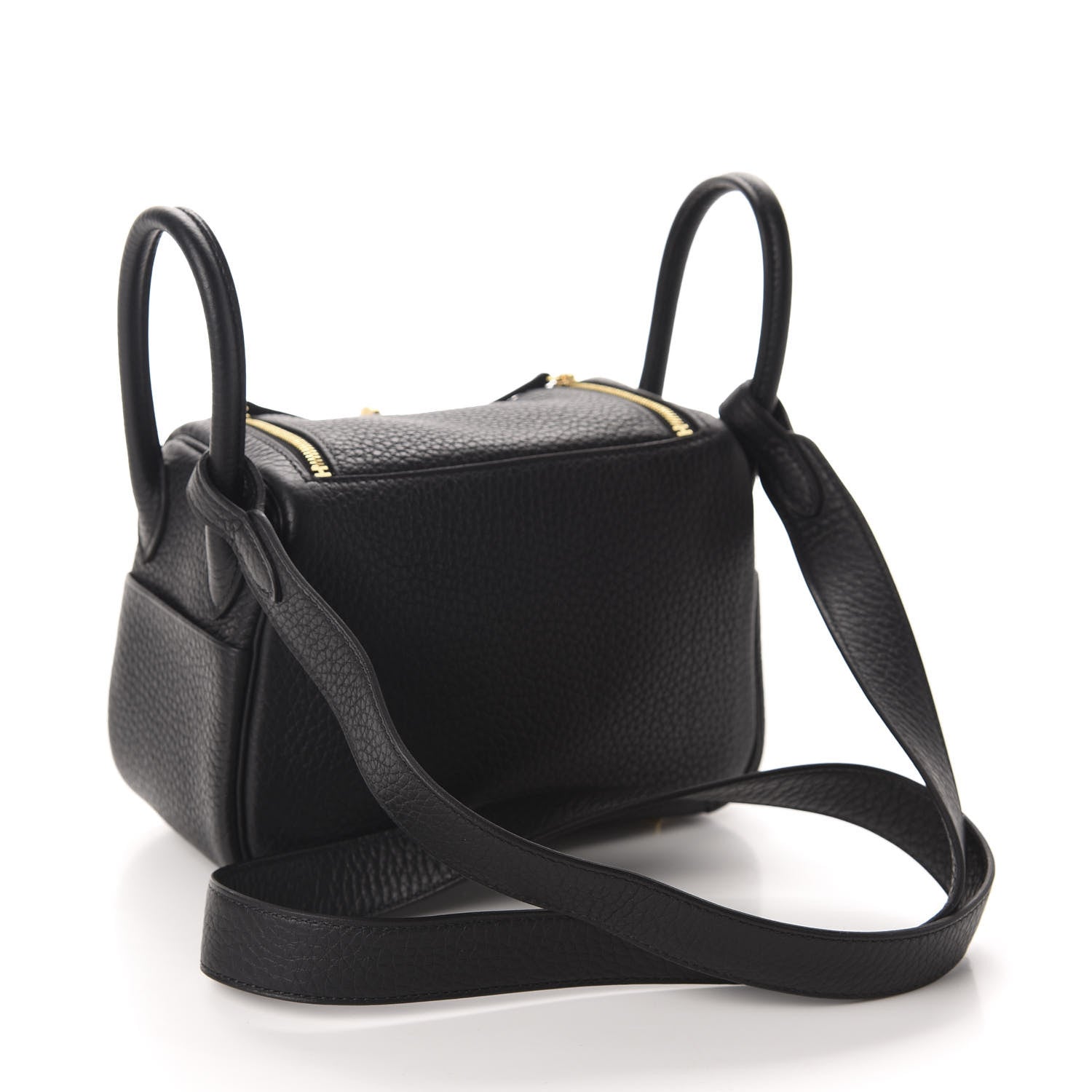 Hermes Taurillon Clemence Mini Lindy 20 Black 3 of 11