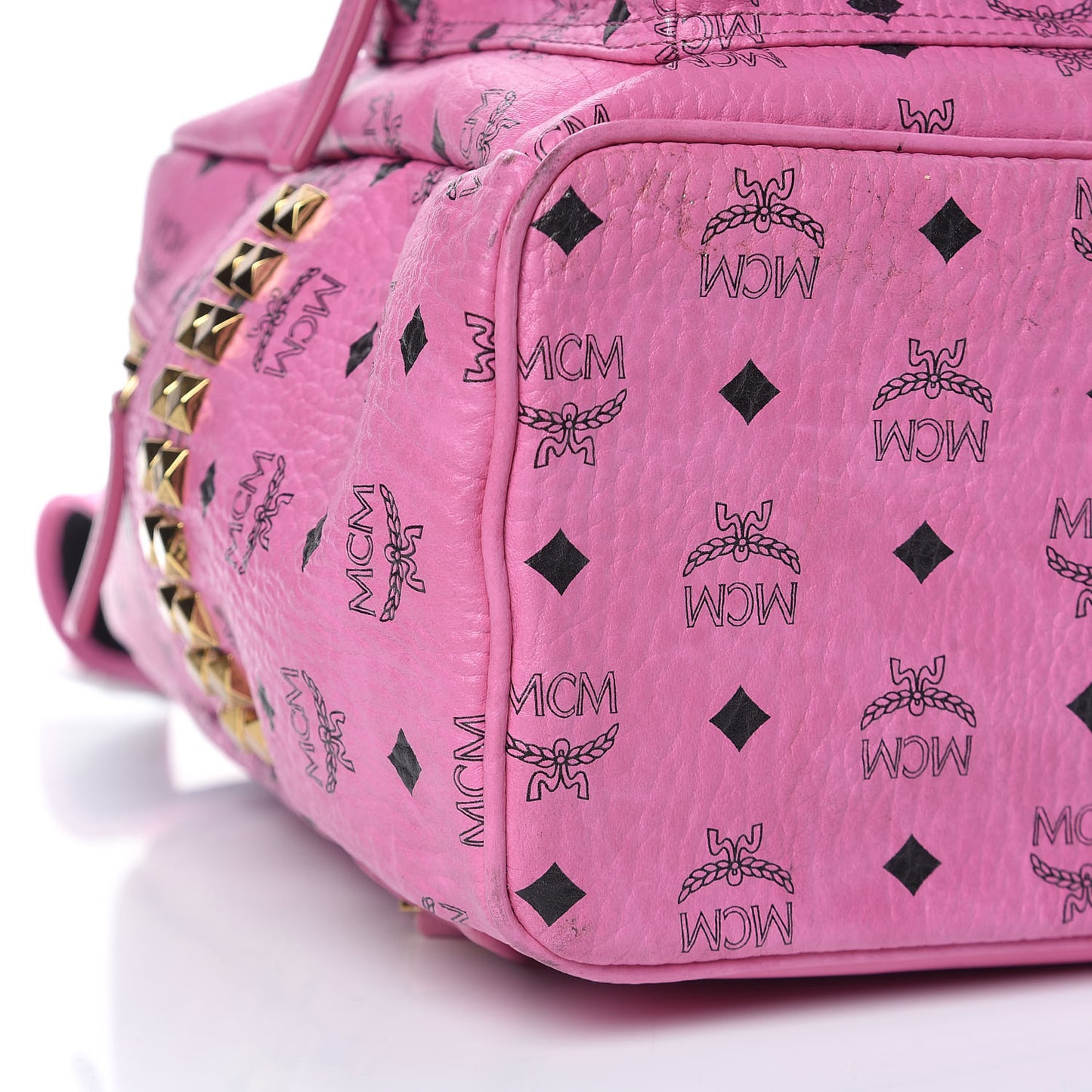 Visetos Medium Side Studs Stark Backpack Pink