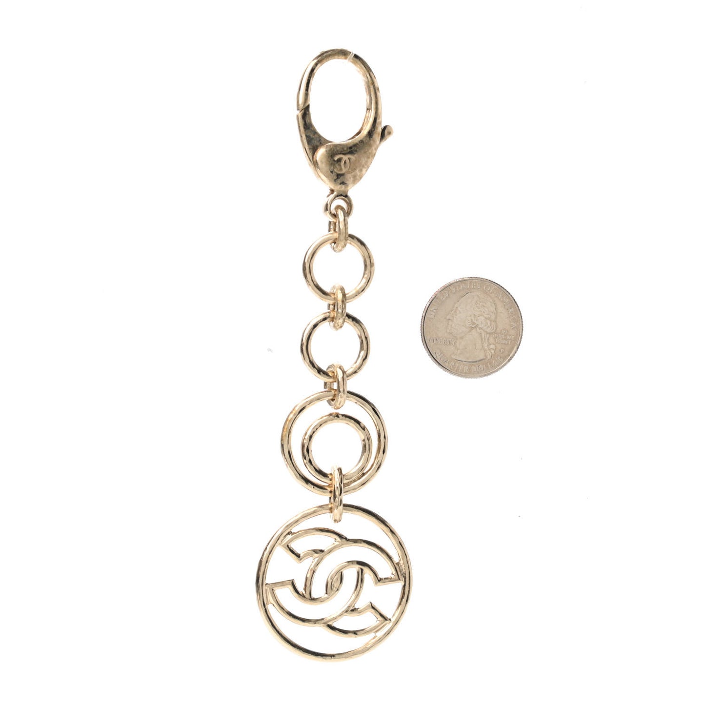 Hoop Cuba CC Key Chain Gold