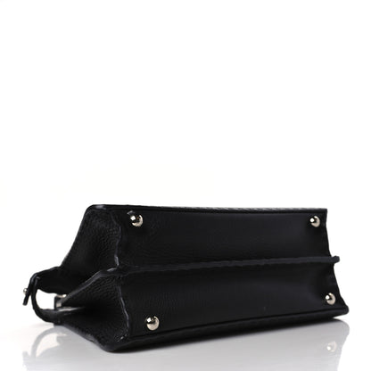 Fendi Cuoio Romano Selleria Chamois Small Peekaboo I SEE U Satchel Black Camel Sunflower 3 of 9