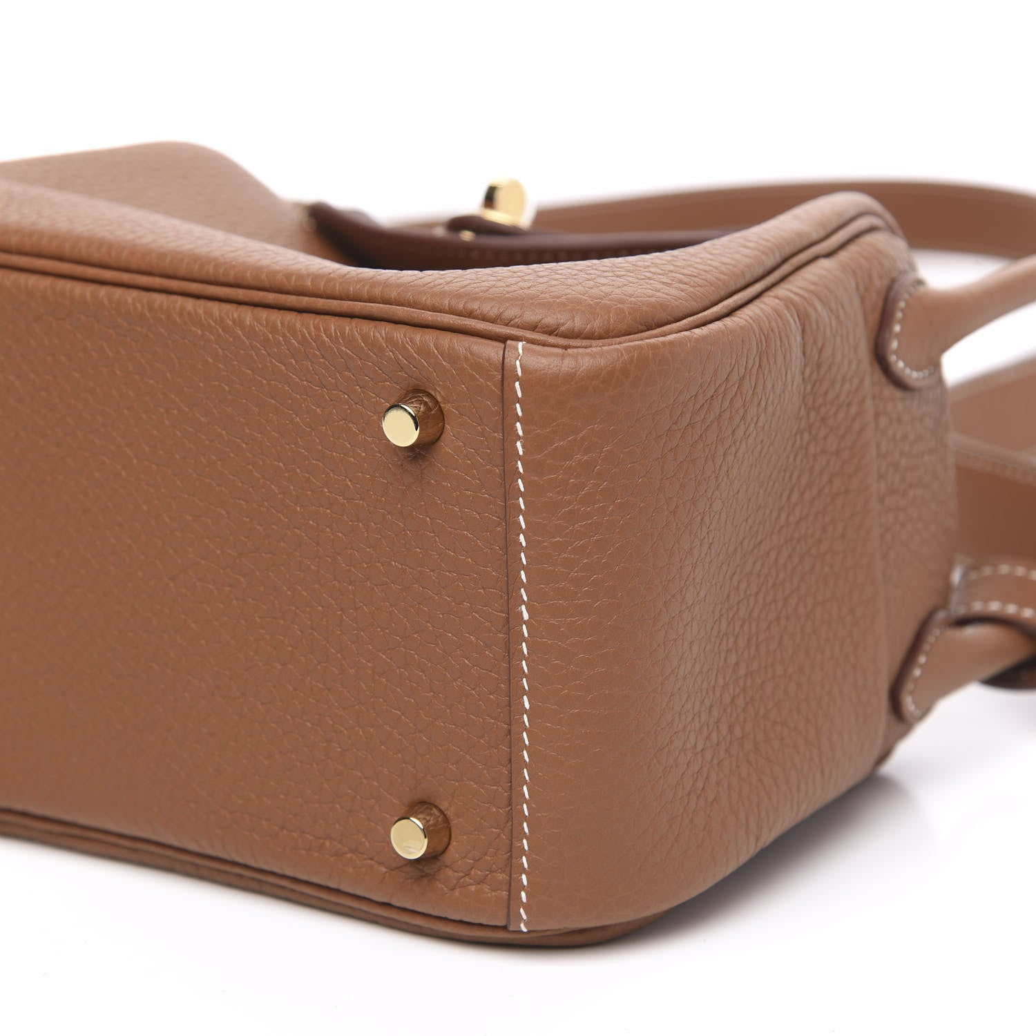 Hermes Taurillon Clemence Mini Lindy 20 Gold 8 of 9