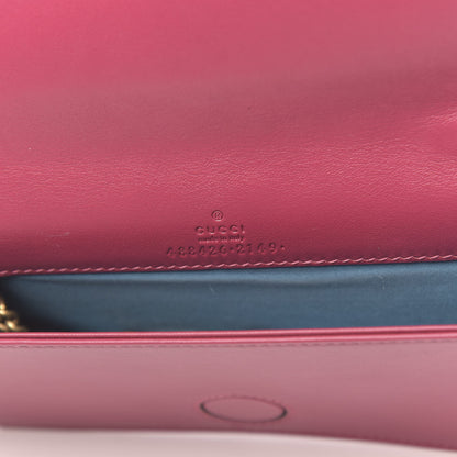 Gucci Velvet Matelasse Love Embroidered GG Marmont Mini Bag Light Raspberry Rose 6 of 10