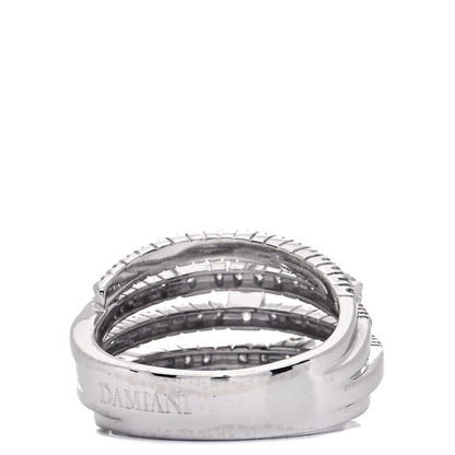 Damiani 18K White Gold Diamond Notte di San Lorenzo Bombe Ring 55 7.25 3 of 5