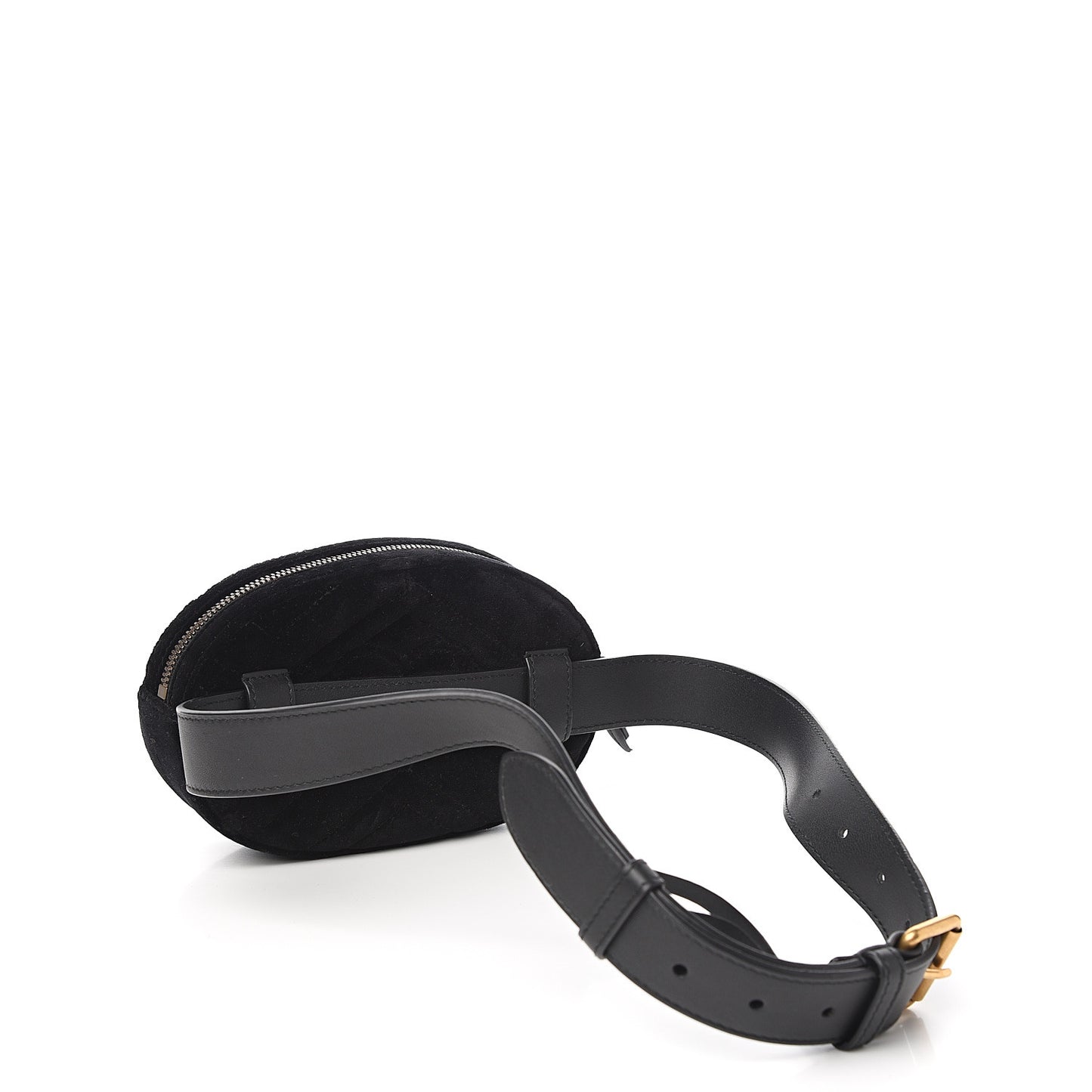 Velvet Matelasse GG Marmont Belt Bag 85 34 Black