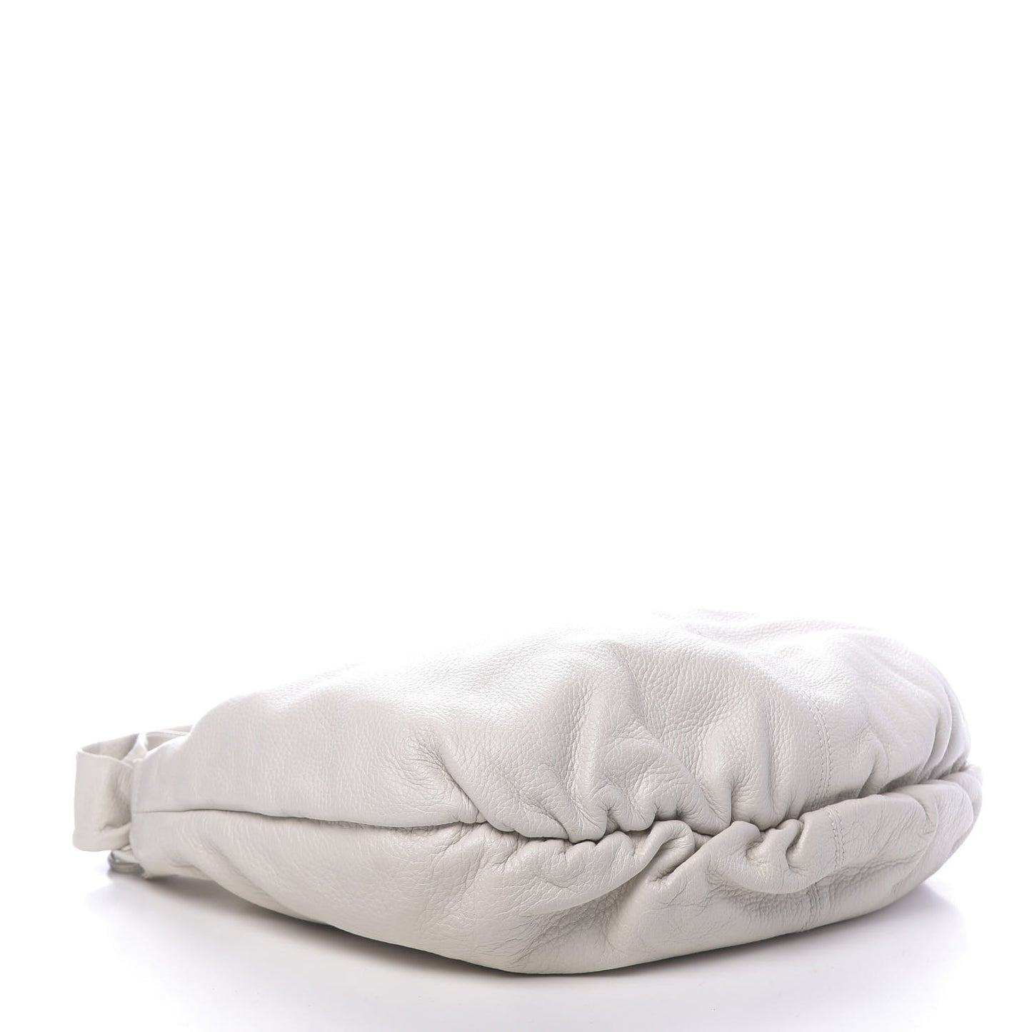 Pebbled Calfskin Medium Jungle Hobo White