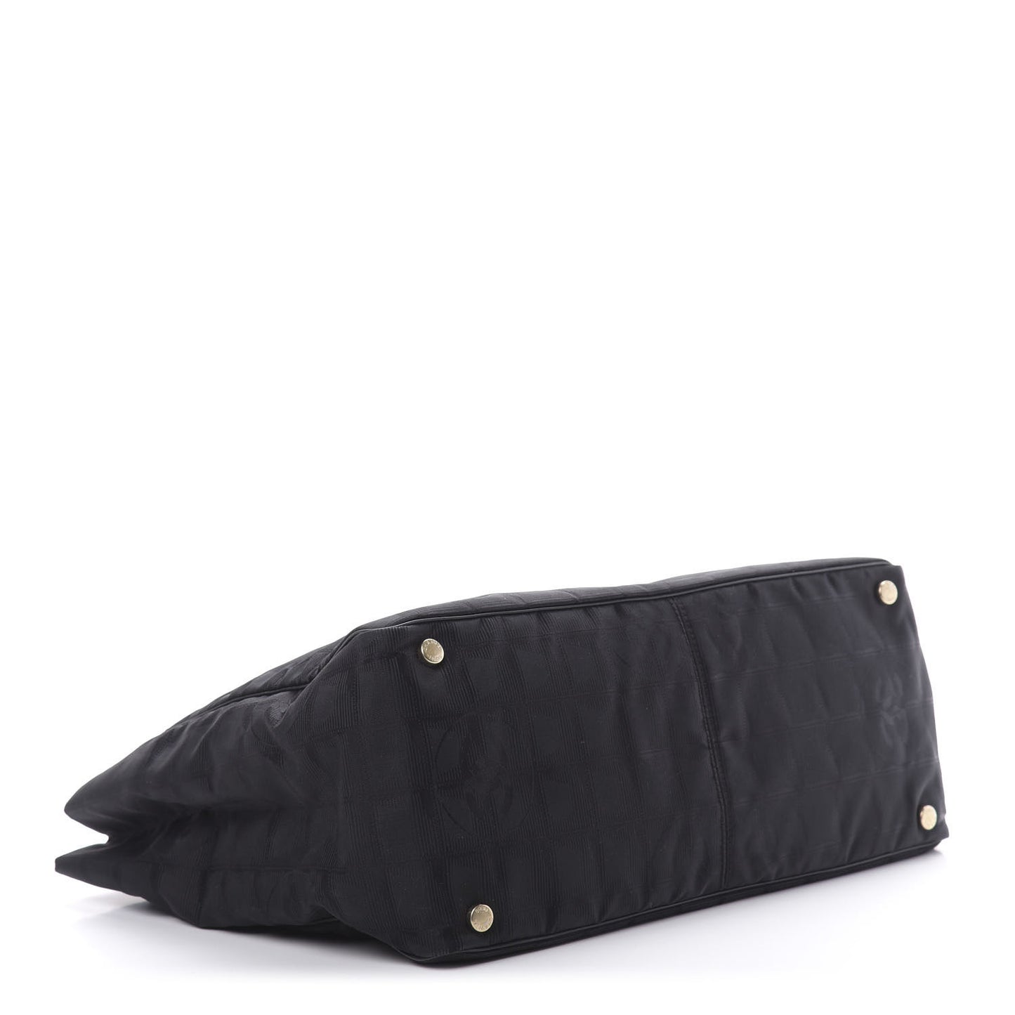Nylon Large Travel Tote Black