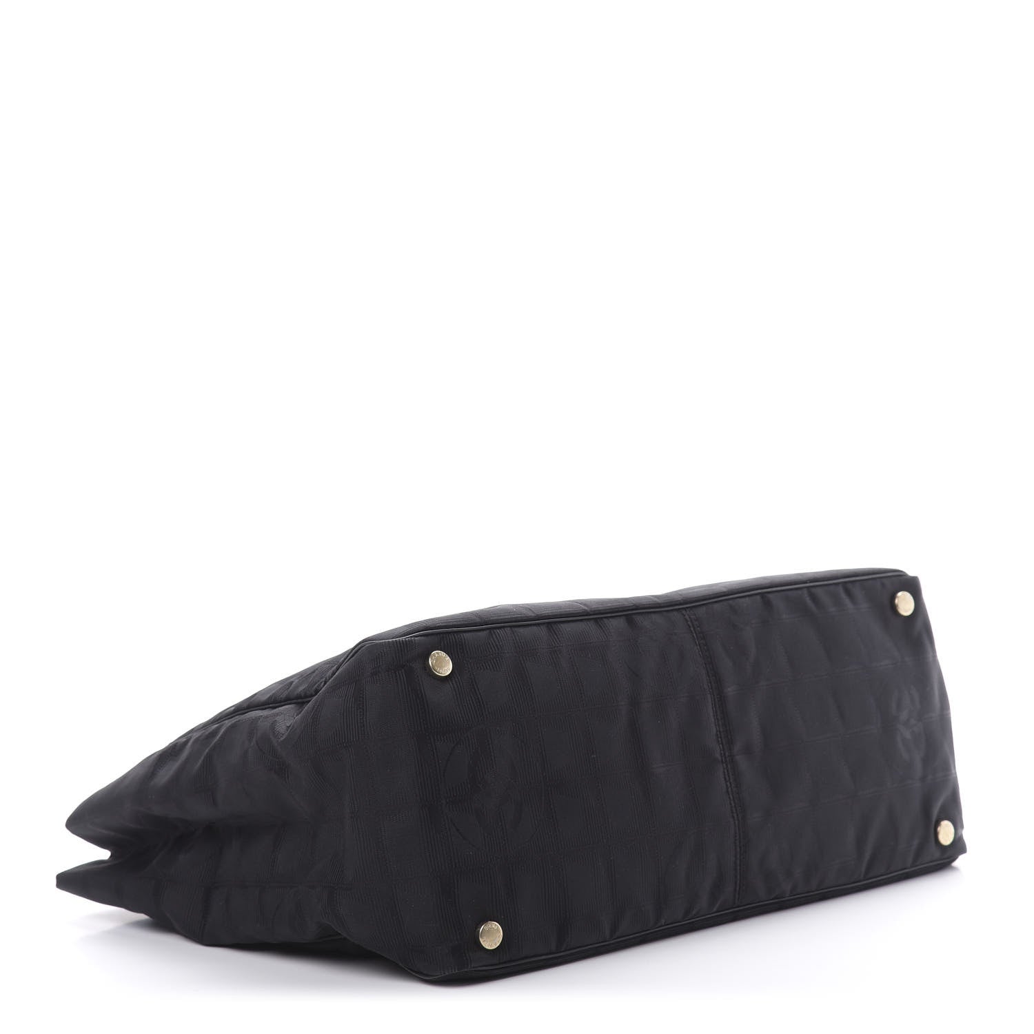 Chanel Nylon Large Travel Tote Black 4 of 10