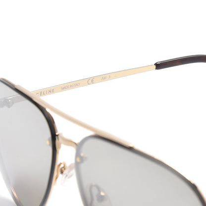 Celine Acetate Mirror Aviator Sunglasses CL41391/S Gold Grey 4 of 7