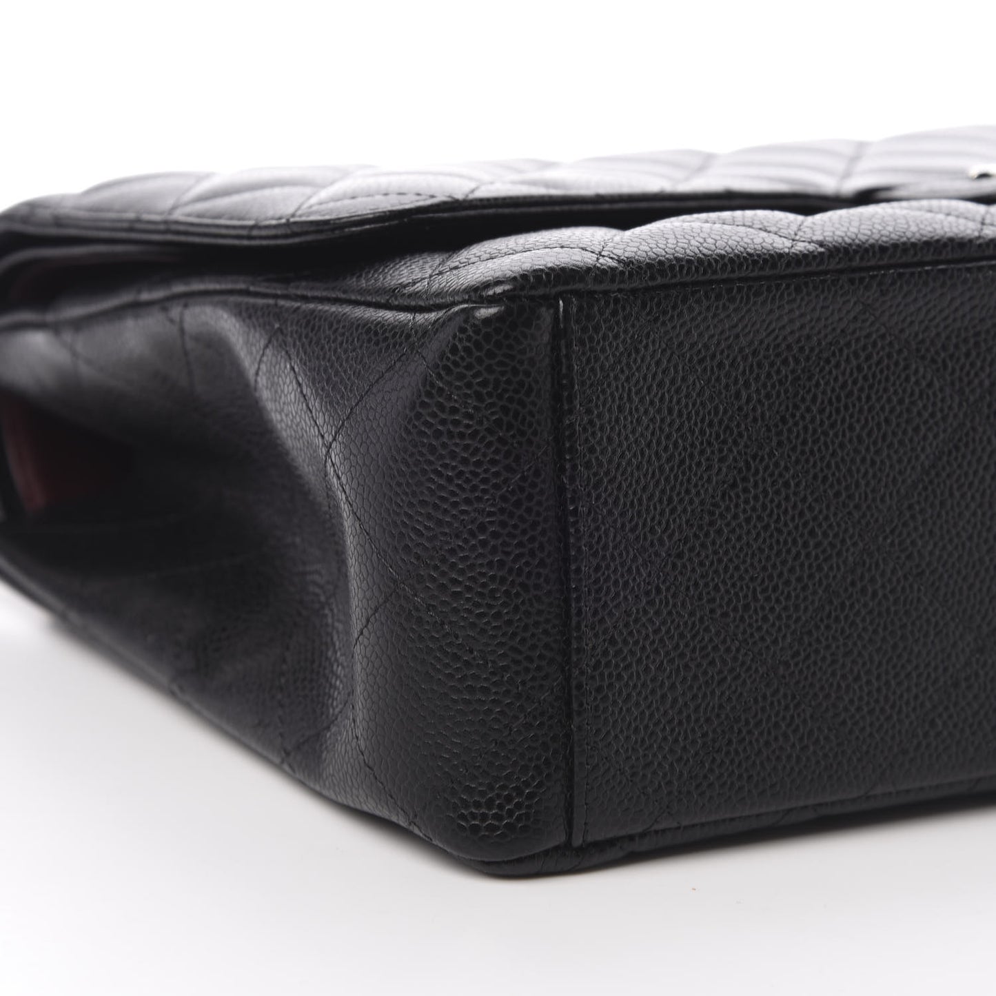 Caviar Quilted Maxi Double Flap Black