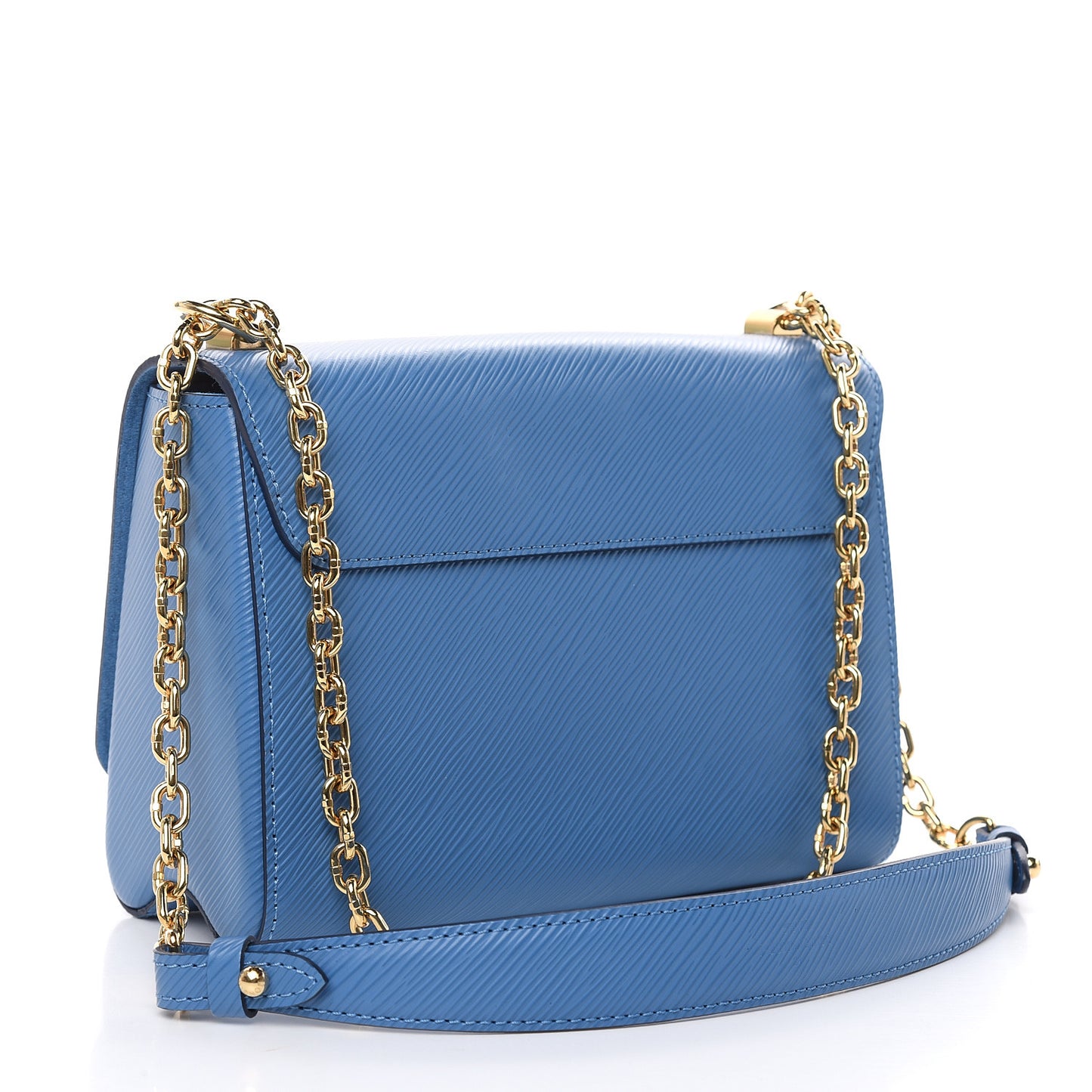 Epi Twist Shoulder Bag MM Blue Jean