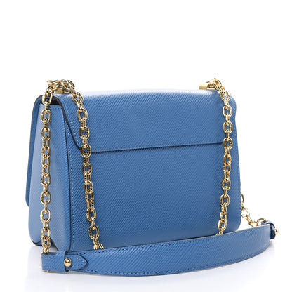 Louis Vuitton Epi Twist Shoulder Bag MM Blue Jean 3 of 9