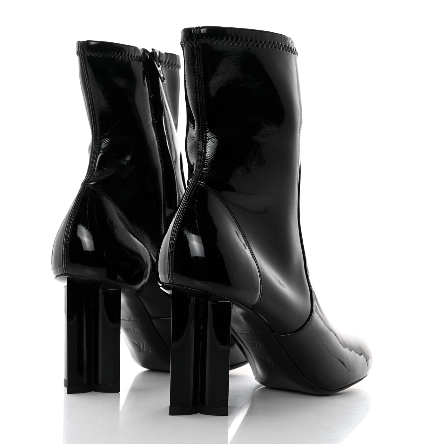 Patent Uniformes Silhouette Ankle Boots 37.5 Black