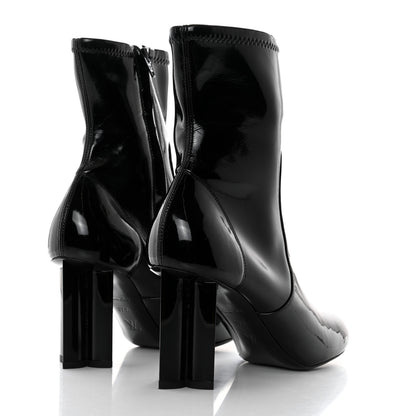 Louis Vuitton Patent Uniformes Silhouette Ankle Boots 37.5 Black 4 of 8