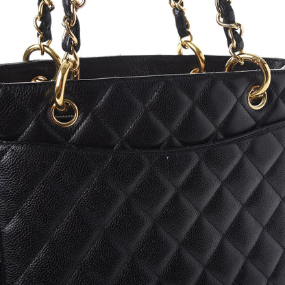 Chanel Caviar Quilted Grand Shopping Tote GST Black 8 of 9