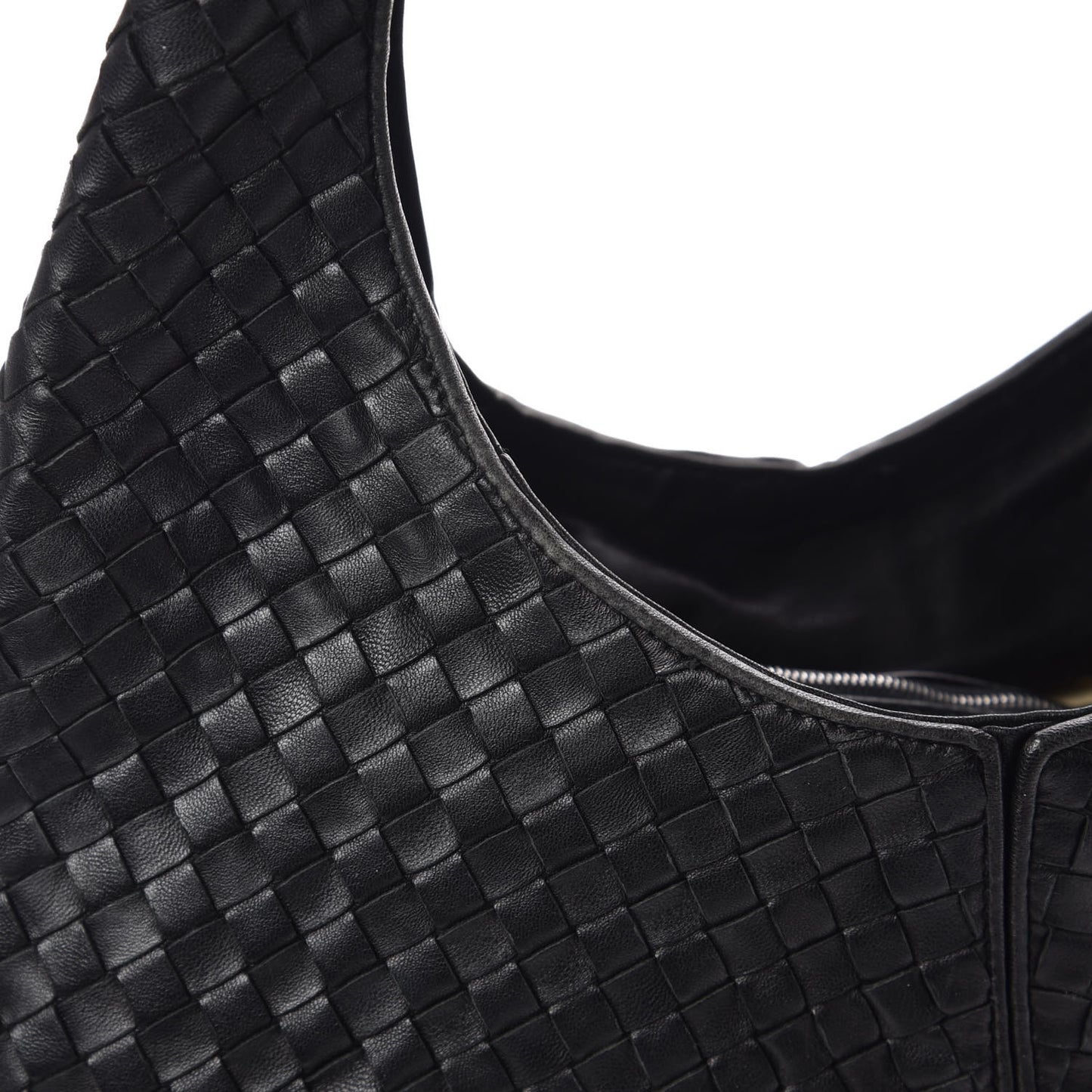 Nappa Intrecciato Ball Hobo Black