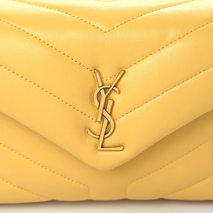 Saint Laurent Calfskin Y Quilted Monogram Toy Loulou Crossbody Bag Sunflower 10 of 10