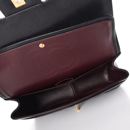 Chanel Caviar Quilted Jumbo Double Flap Black 9 of 9