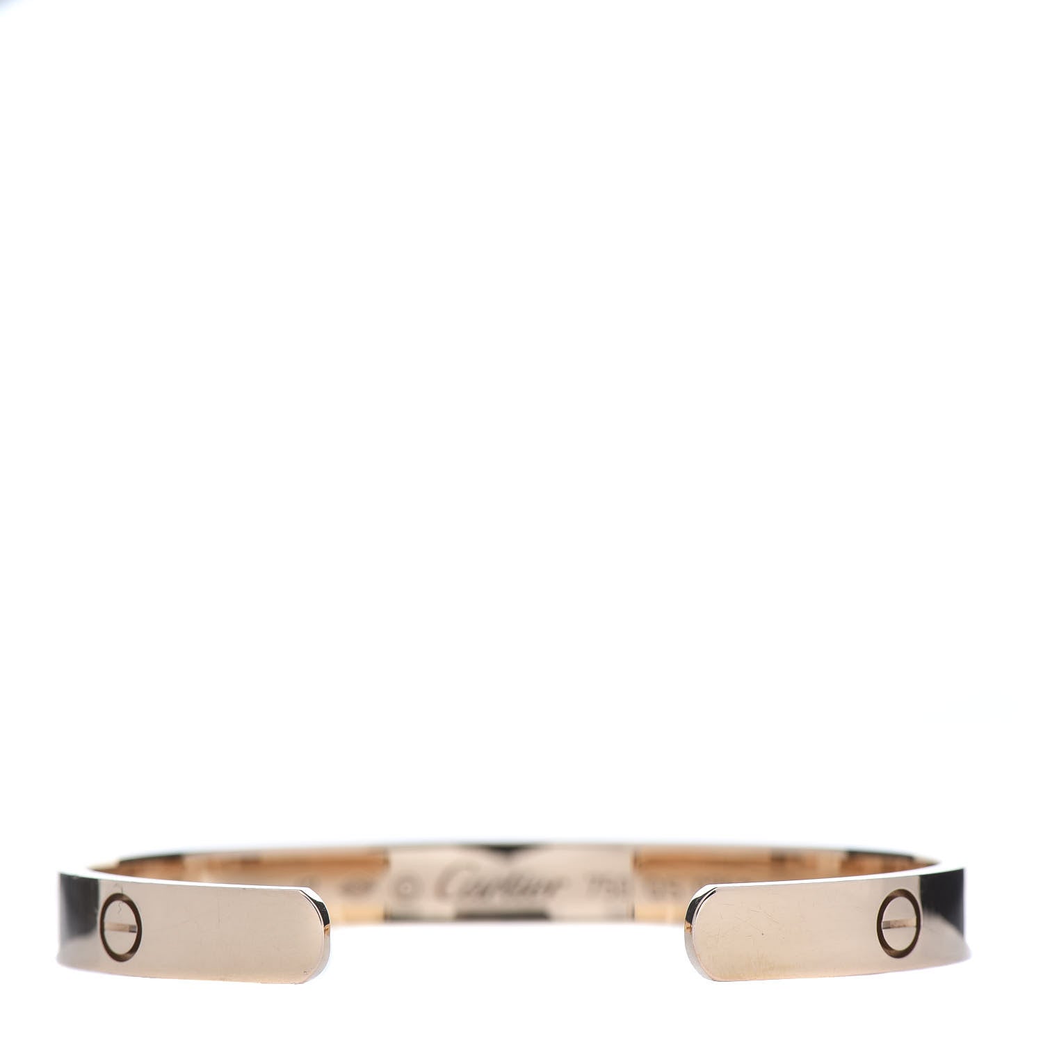 Cartier 18K Pink Gold LOVE Cuff Bracelet 17 3 of 4