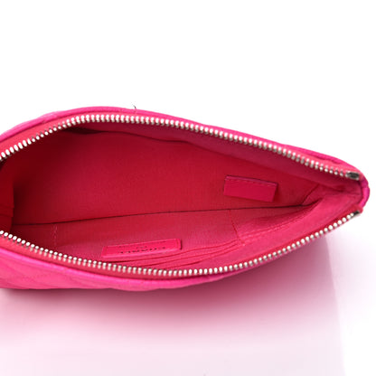 Chanel Goatskin Quilted Medium Reissue Cosmetic Case Pink 4 of 8