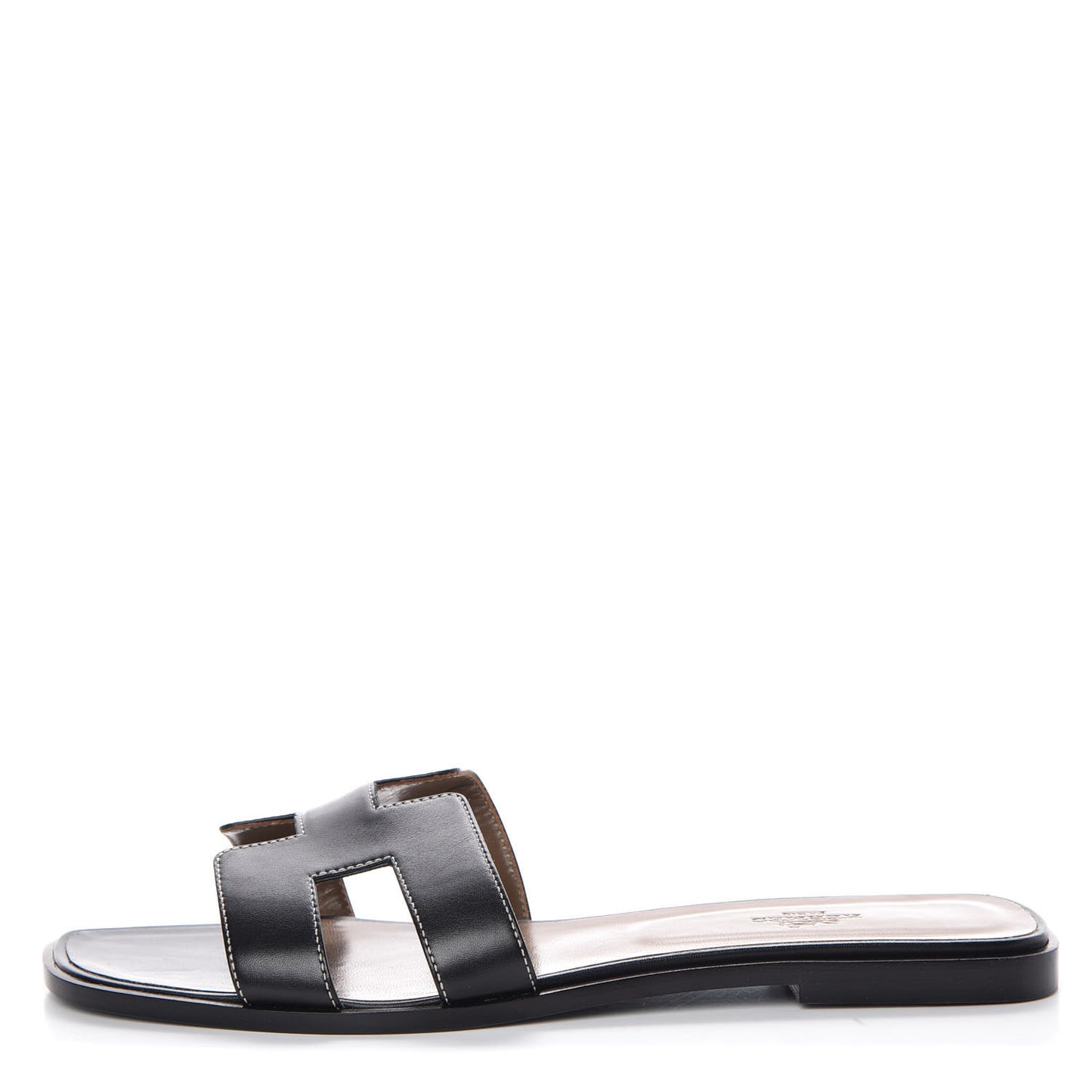 Box Calfskin Oran Sandals 42 Black