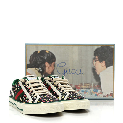Gucci X LIBERTY OF LONDON Canvas Web Holly Print Womens 1977 Tennis Sneakers 38 Black Peach Mystic White 8 of 8