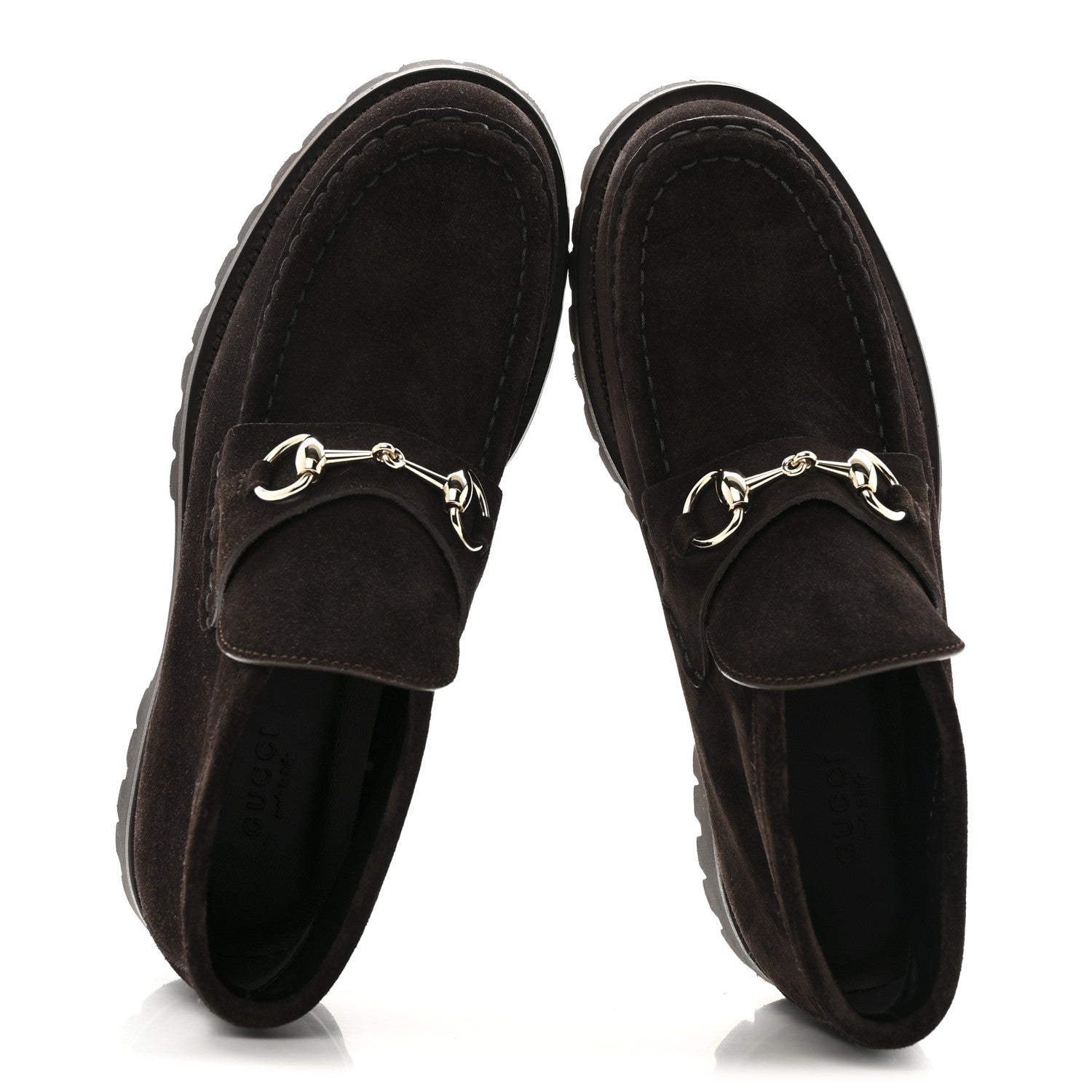 Gucci Suede Horsebit Ankle Boots 38 Dark Brown 2 of 9