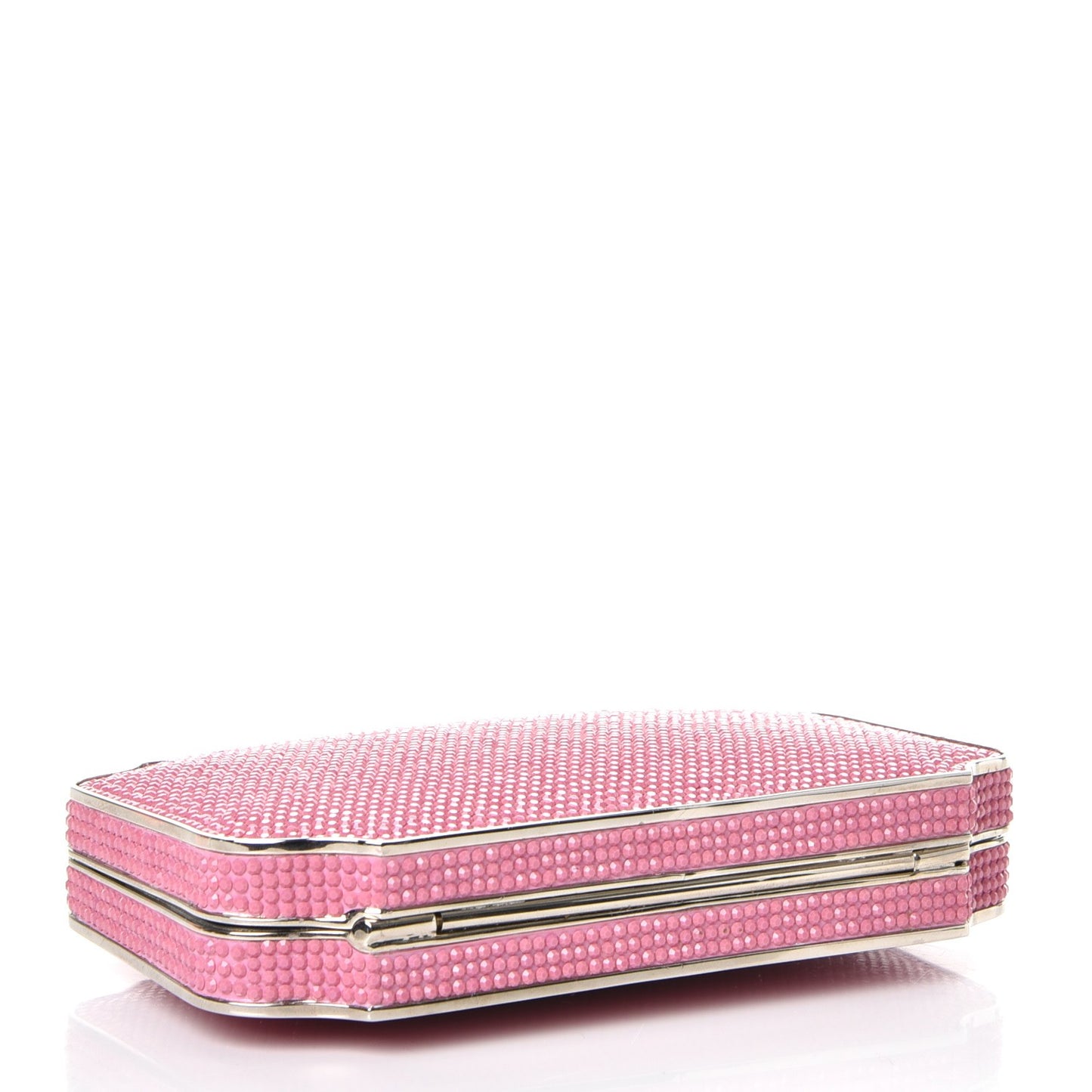 Swarovski Crystal Minaudiere Clutch Pink
