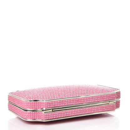 Judith Leiber Swarovski Crystal Minaudiere Clutch Pink 5 of 11