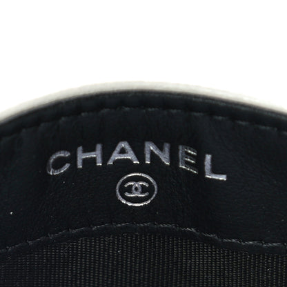 Chanel Caviar Quilted My Everything Card Holder White Black 6 of 12