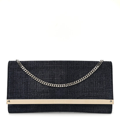 Jimmy Choo Denim Clutch Blue 1 of 10