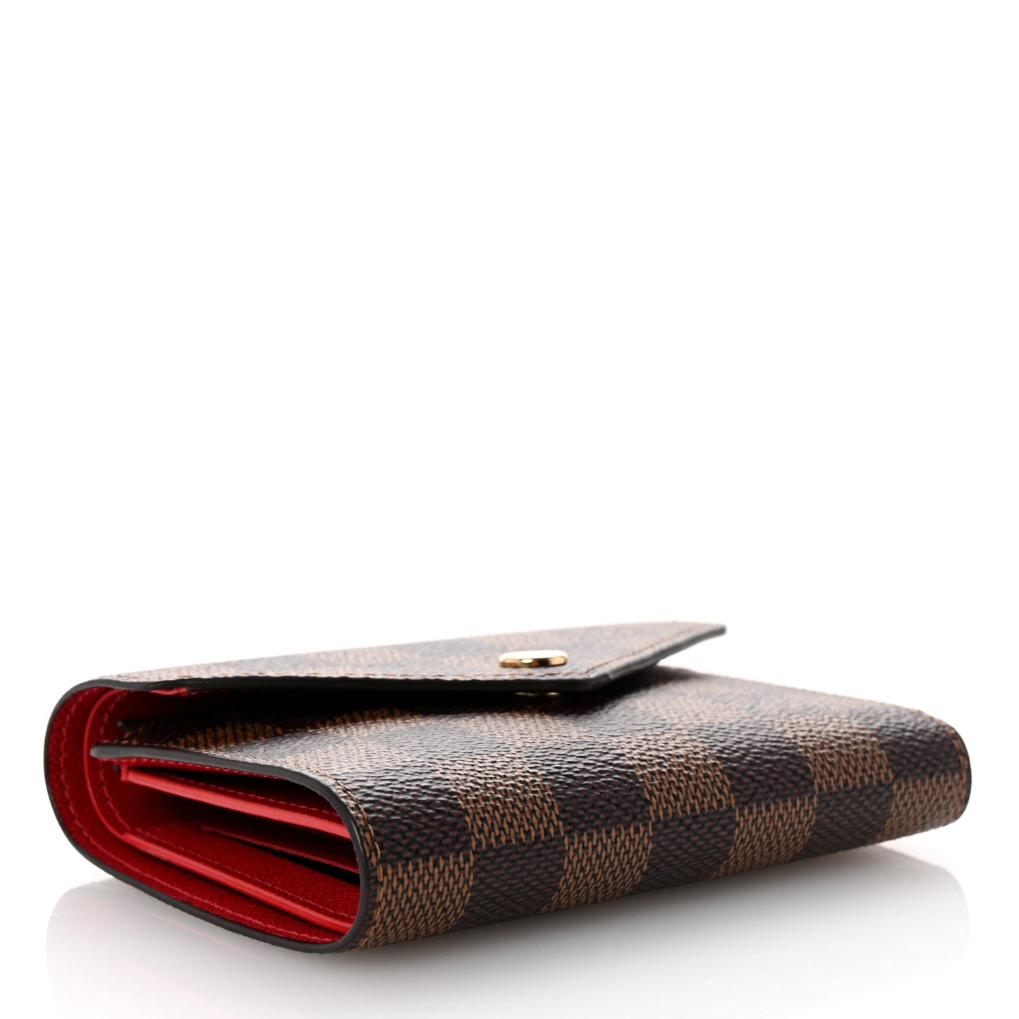 Damier Ebene Victorine Wallet Cherry