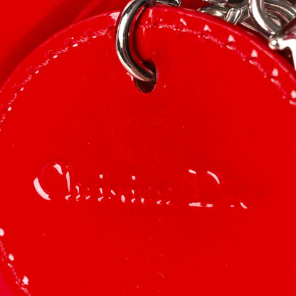 Christian Dior Patent Mini Lady Dior Red 8 of 11