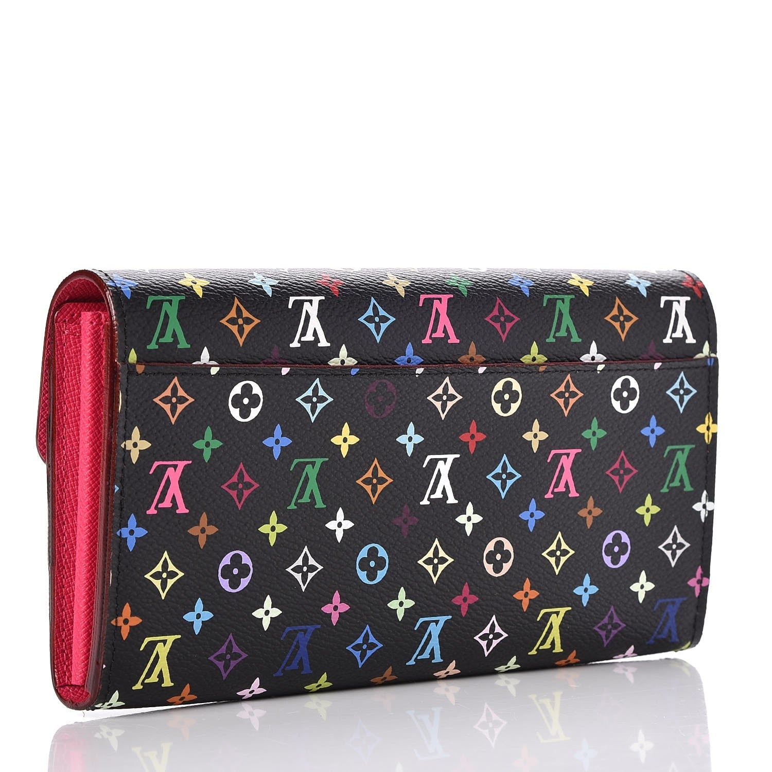 Louis Vuitton Monogram Multicolor Sarah Wallet NM Black Grenade 3 of 7