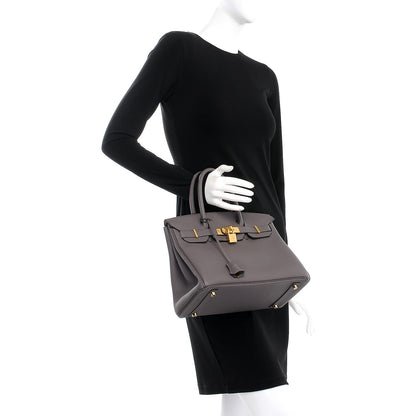Hermes Togo Birkin 30 Etain 2 of 37