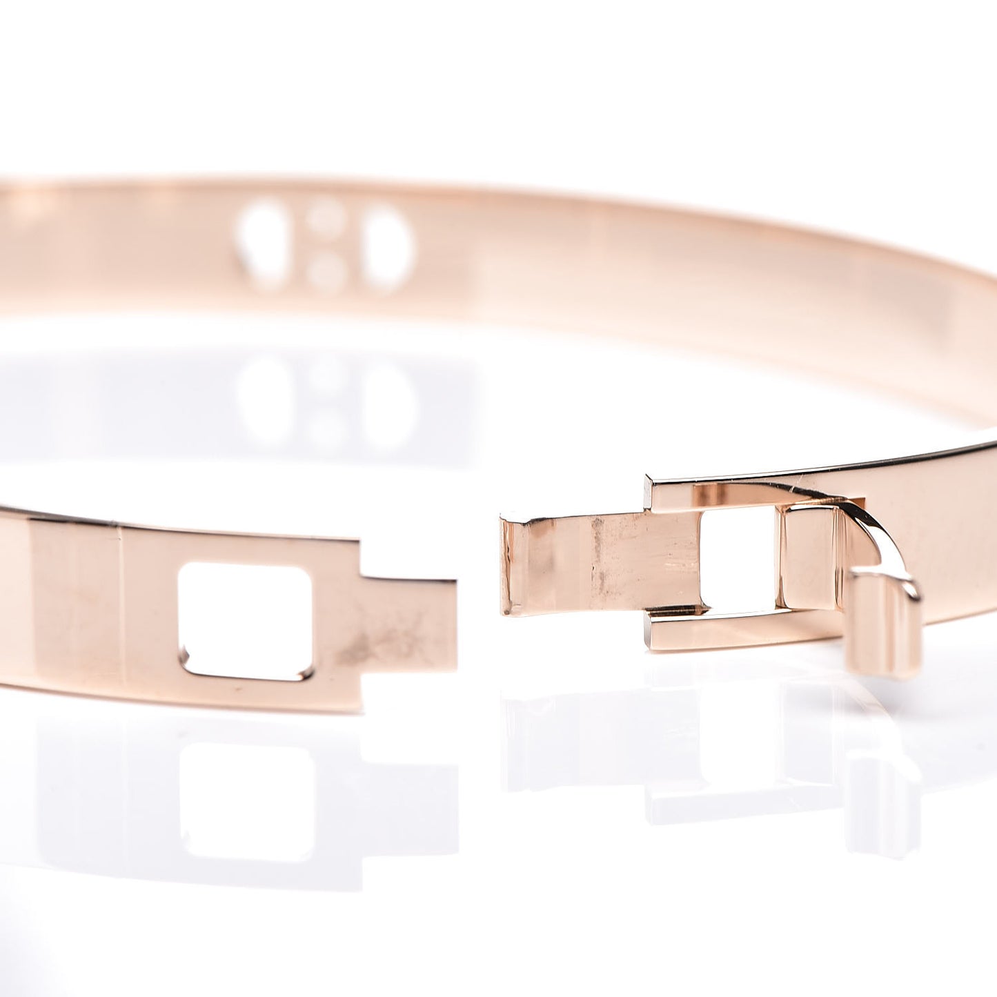 18K Rose Gold Diamond PM H D'Ancre Bracelet SH