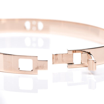 Hermes 18K Rose Gold Diamond PM H D'Ancre Bracelet SH 4 of 5