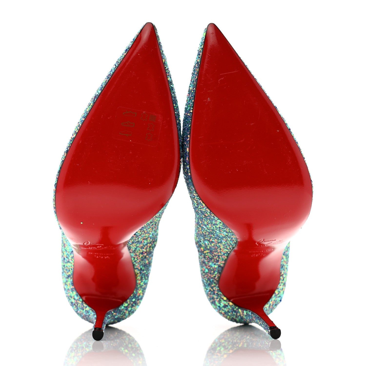 Christian Louboutin Glitter So Kate Dragonfly 120 Pumps 39.5 China Blue 5 of 9