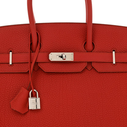 Hermes Togo Birkin 35 Rouge Casaque 8 of 10