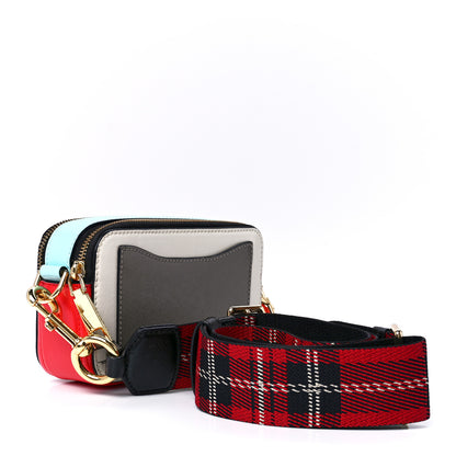 Marc Jacobs Saffiano Small Snapshot Camera Bag Porcelain Multi 3 of 13