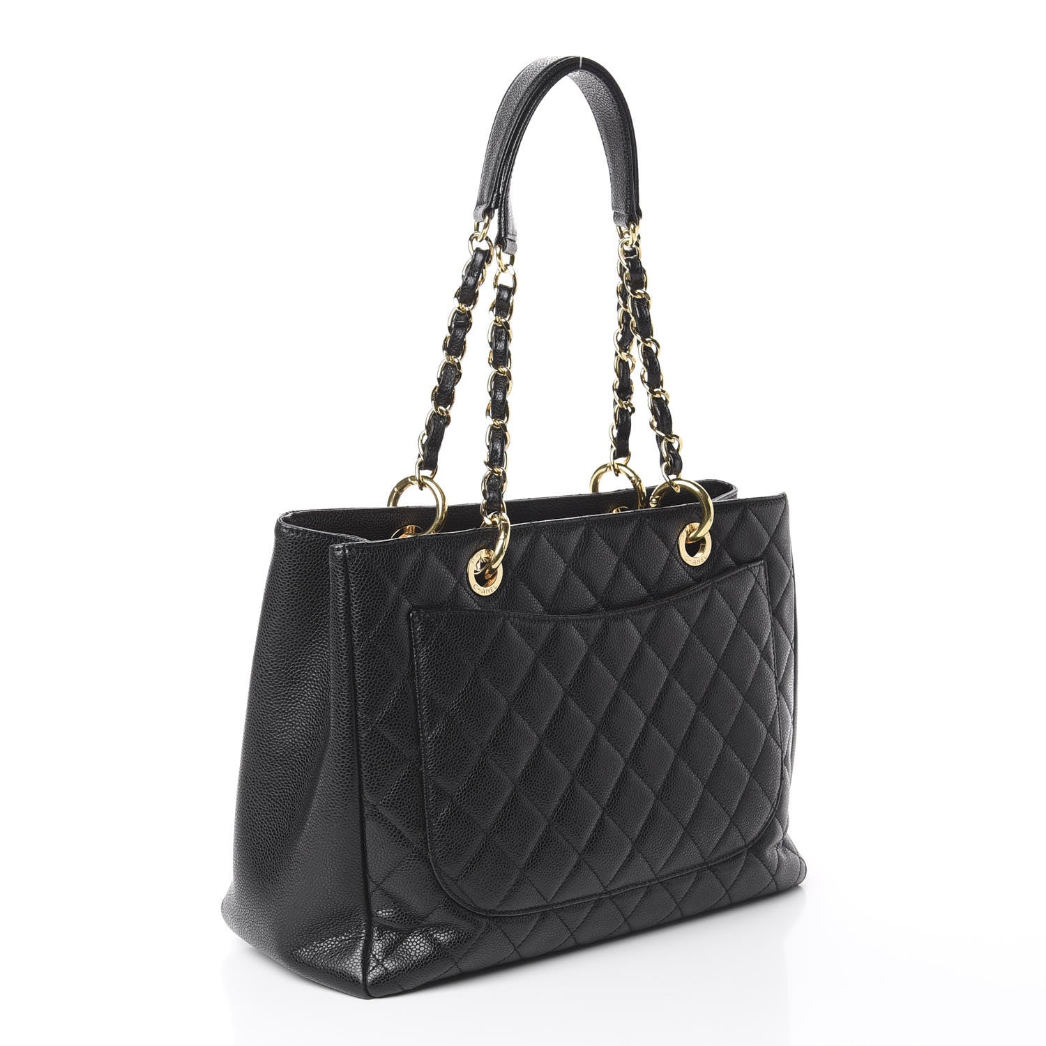Chanel Caviar Quilted Grand Shopping Tote GST Black 2 of 9