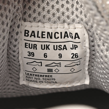 Balenciaga Microfiber Strass Embellished Womens Triple S Sneakers 39 Light Grey 8 of 14