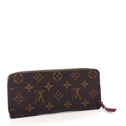 Louis Vuitton Monogram Clemence Wallet Fuchsia 3 of 8