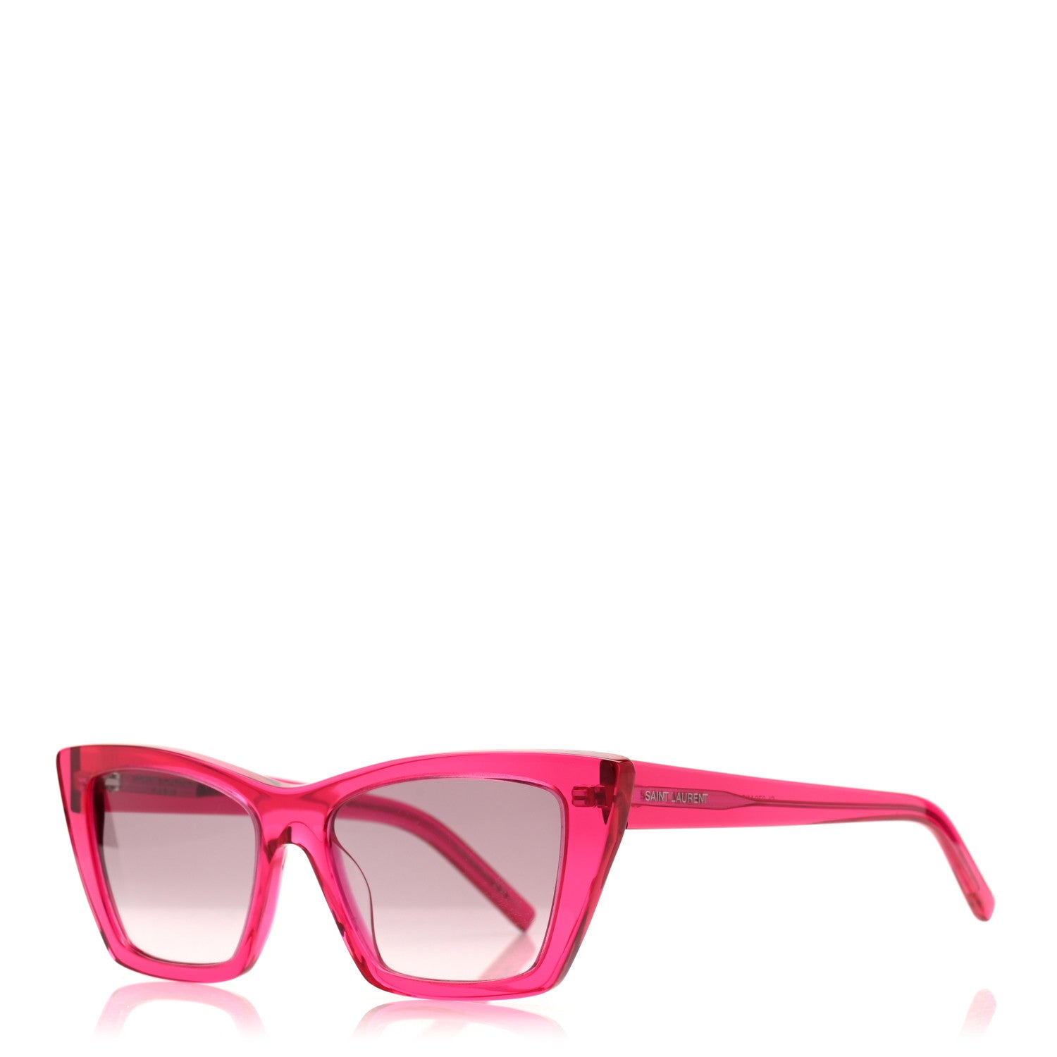 Saint Laurent Mica SL 276 Acetate Cat Eye Sunglasses Pink 1 of 7