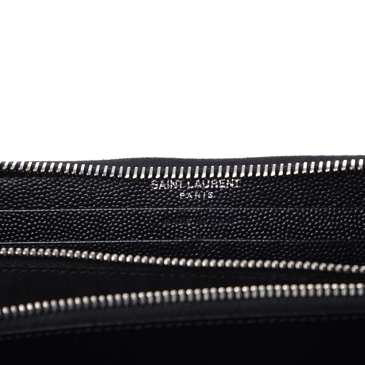 Grain De Poudre Matelasse Chevron Monogram Zip Around Wallet Black