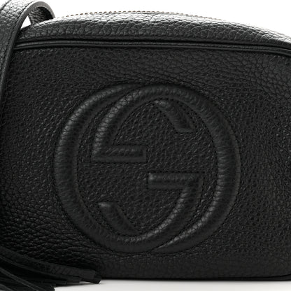 Gucci Pebbled Calfskin Mini Soho Disco Bag Black 8 of 10