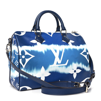 Louis Vuitton Monogram Escale Speedy Bandouliere 30 Blue 3 of 9