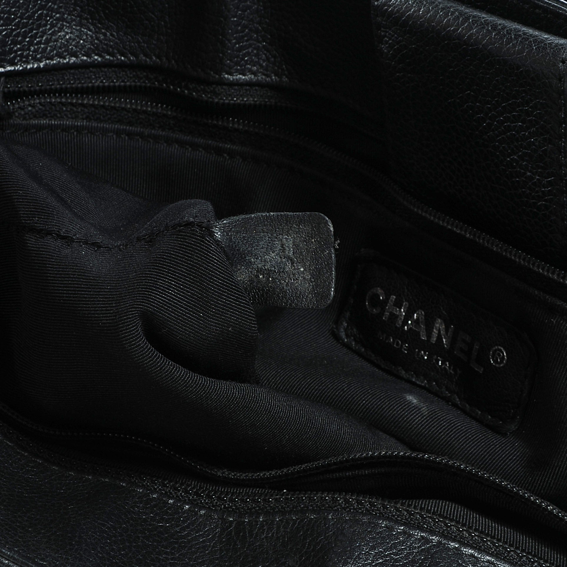 Chanel Calfskin Cerf Executive Shopper Tote Black 7 of 7